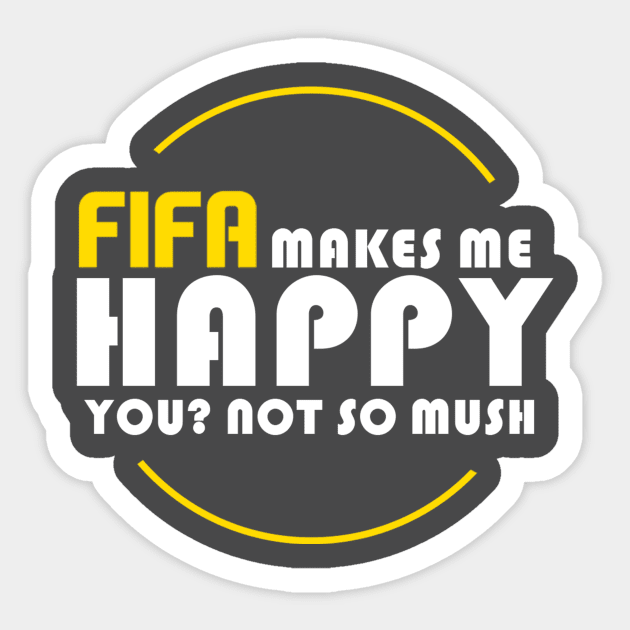 FIFA MAKES ME HAPPY Sticker by alazhar1188@gmail.com